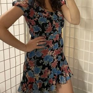 Chiffon Ruffle Dress